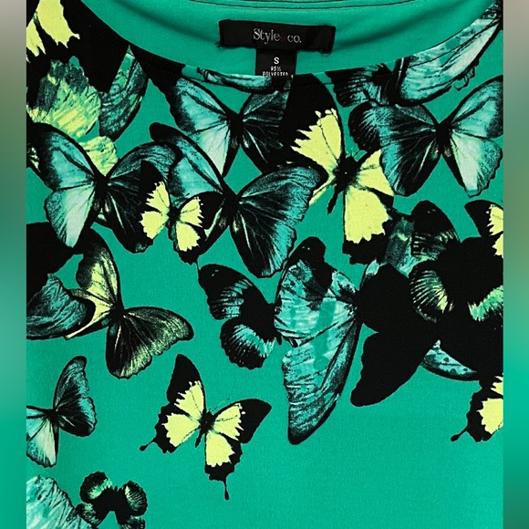 Style & co. Purchased at Macy’s. Size Small. Tunic multi color top. 3/4 sleeve. - Picture 5 of 7